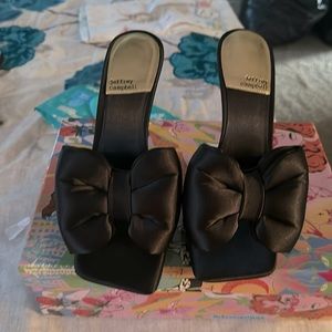 Jeffrey Campbell Heels ( Brand new) Black Satin